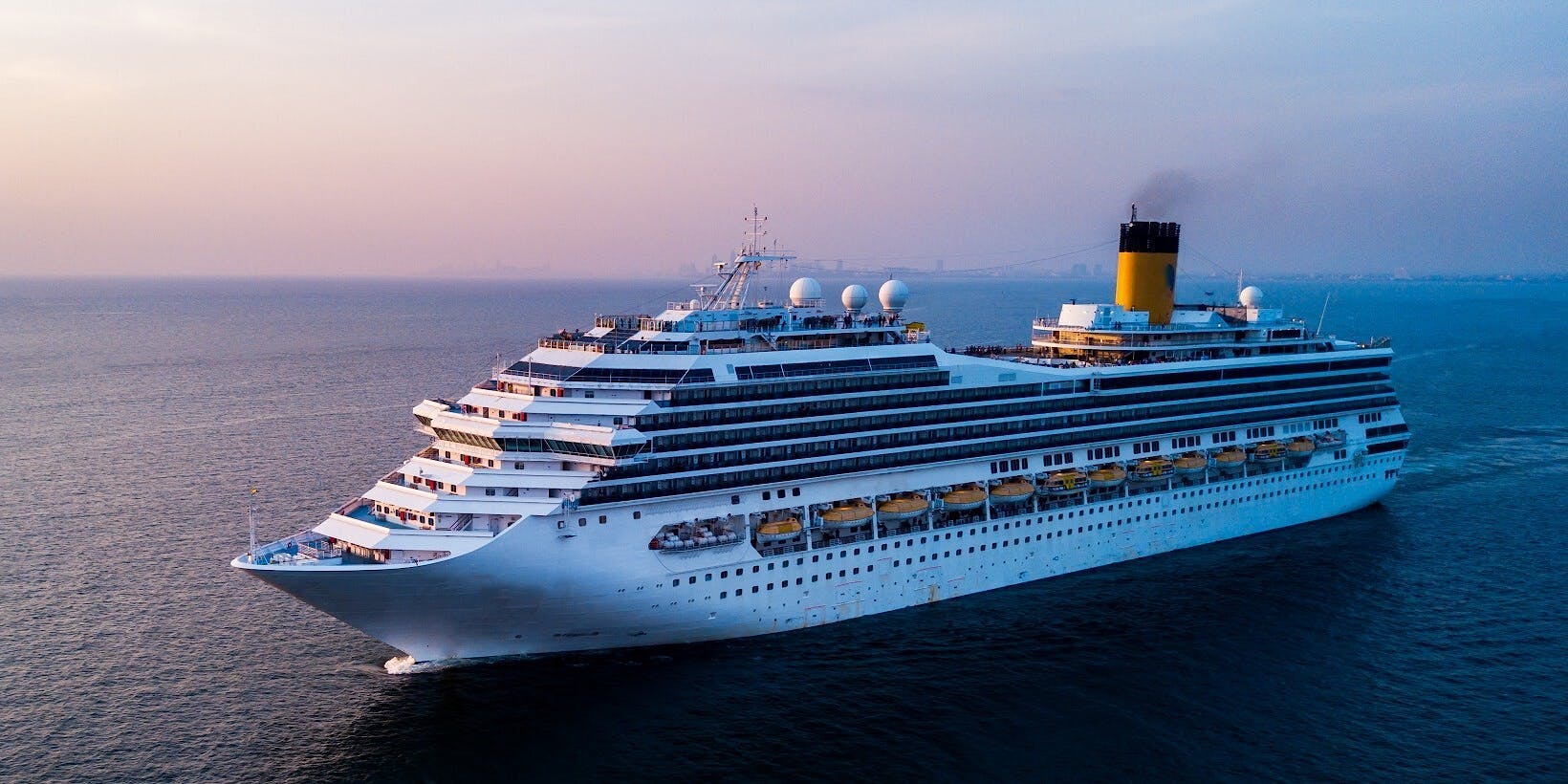 Cruiser Liner at Sunset