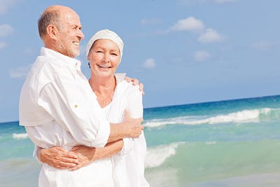 Couple on beach