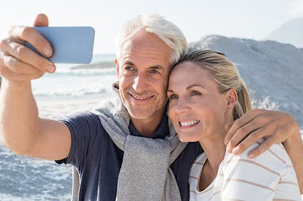 Couple selfie